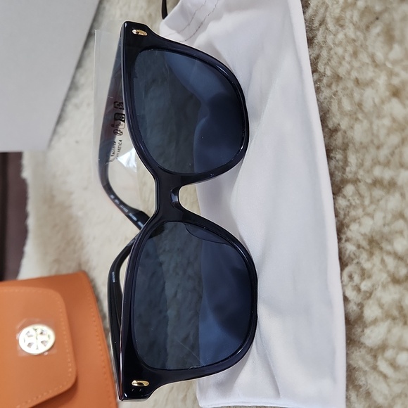 NWT IOB Tory Burch Transparent Blue Soft Square Sunglasses 👓💙🎁 - Picture 11 of 16